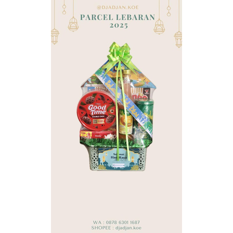 

SEGI 3 PARCEL LEBARAN IDUL FITRI INCLUDE KARTU UCAPAN