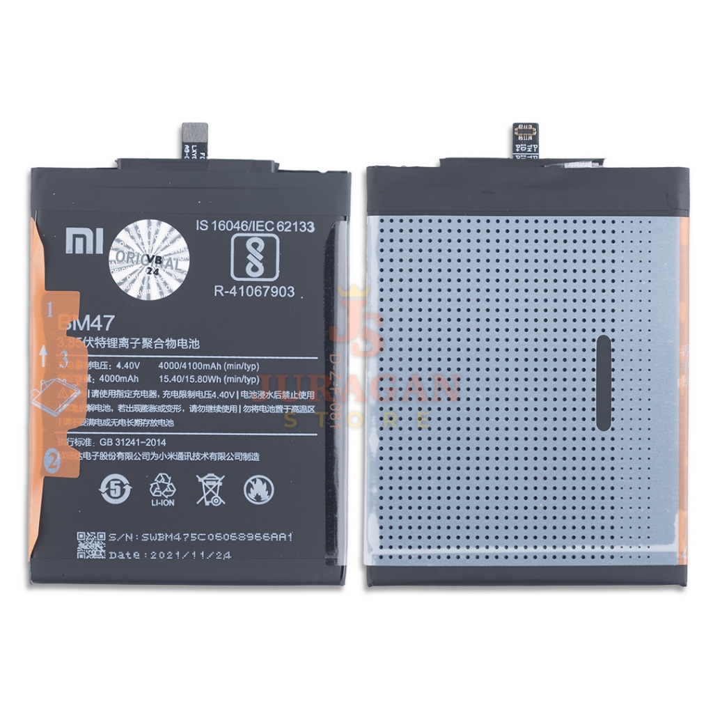 BATERAI BATRE XIAOMI REDMI 1S BM41/REDMI 2 BM44/REDMI 3/4X BM47/4 BN42 4pro prime BN40 / REDMI 4A BN