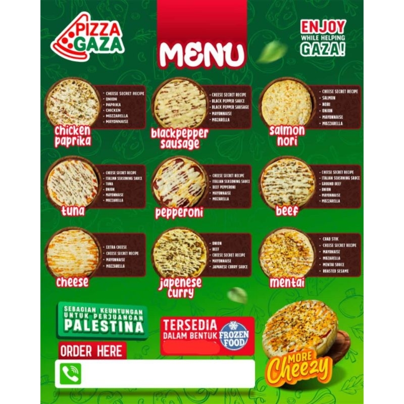 

Pizza Gaza Frozen Cimahi Bandung || Medium size