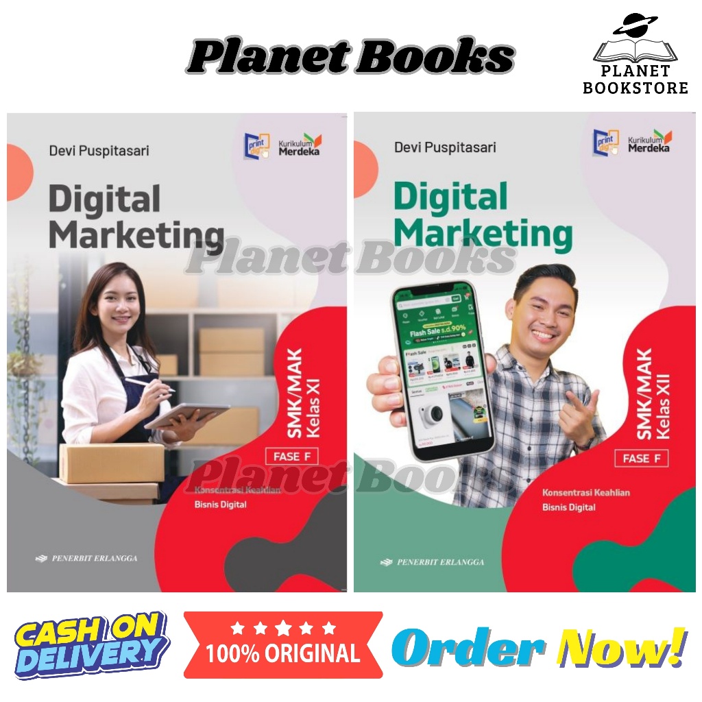 BUKU SMK DIGITAL MARKETING KELAS 2,3 / 11,12 SMK/MAK PENERBIT ERLANGGA KURIKULUM MERDEKA