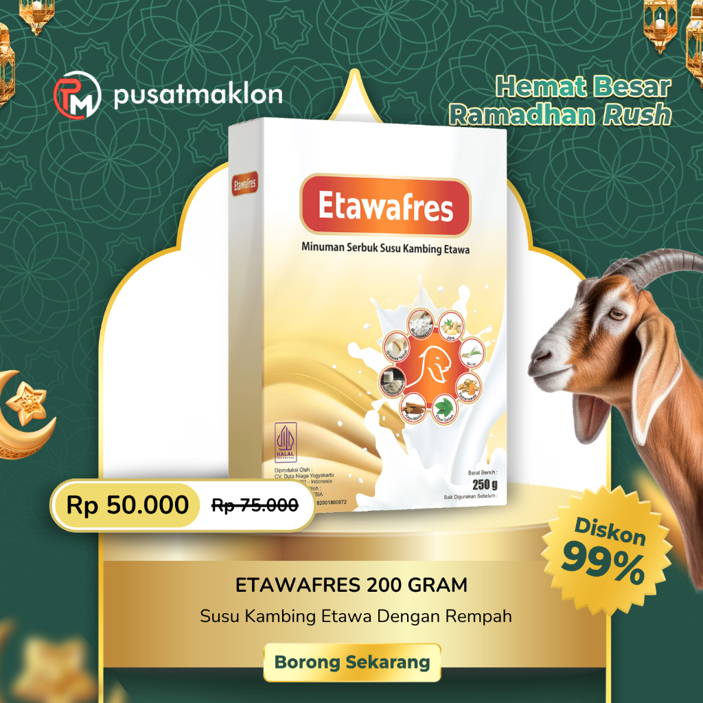 

Susu Etawa Herbal untuk susu sendi dan nyeri tulang Etawafres 200 gr BPOM