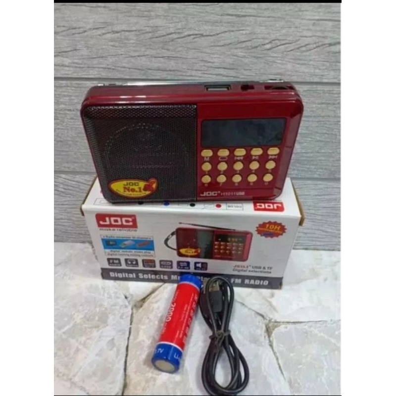 speaker JOC mp3 FM radio digital terlaris Speaker Mini Radio portable