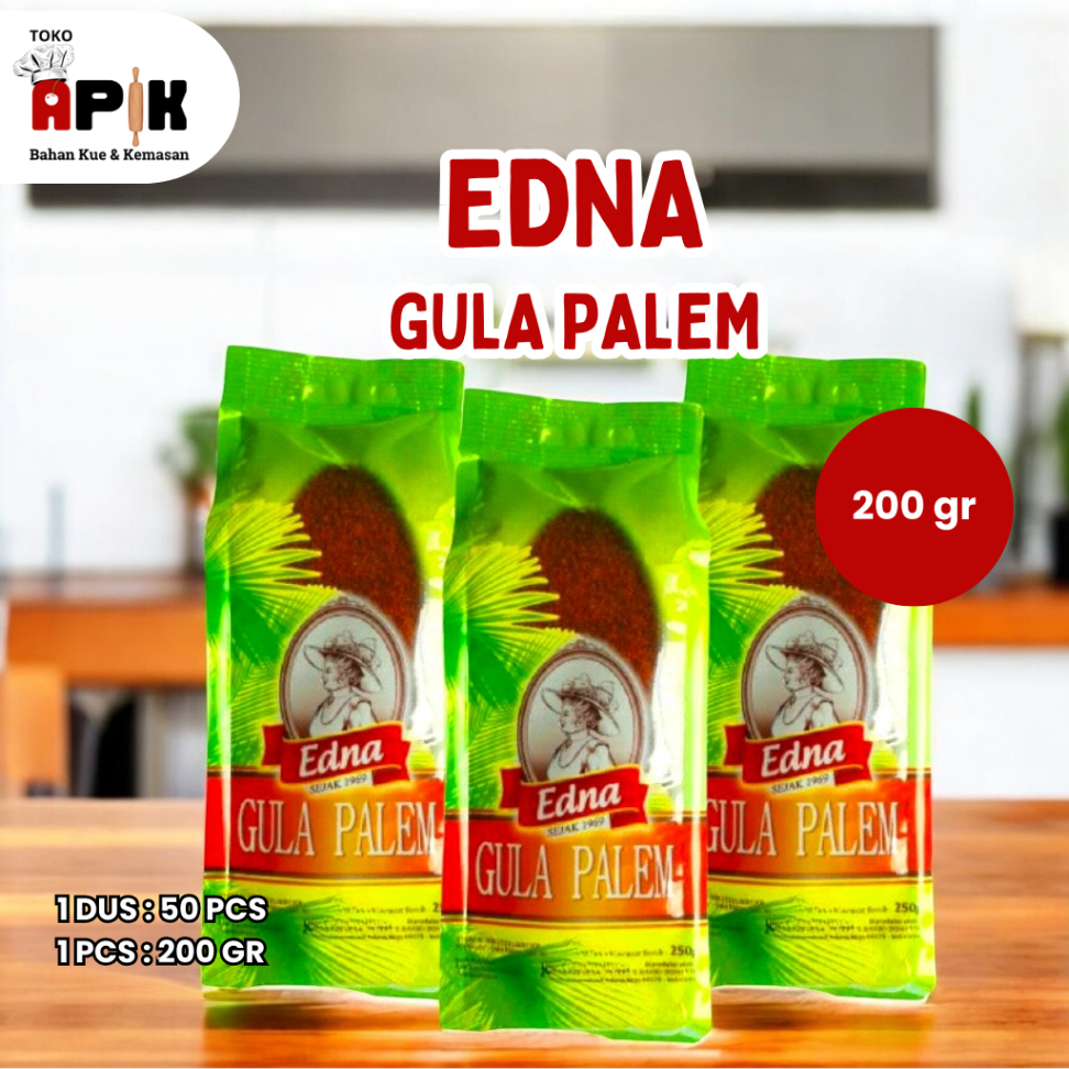 

GULA PALEM EDNA KEMASAN PACK 200 GR / EDNA GULA PALEM 200 GR