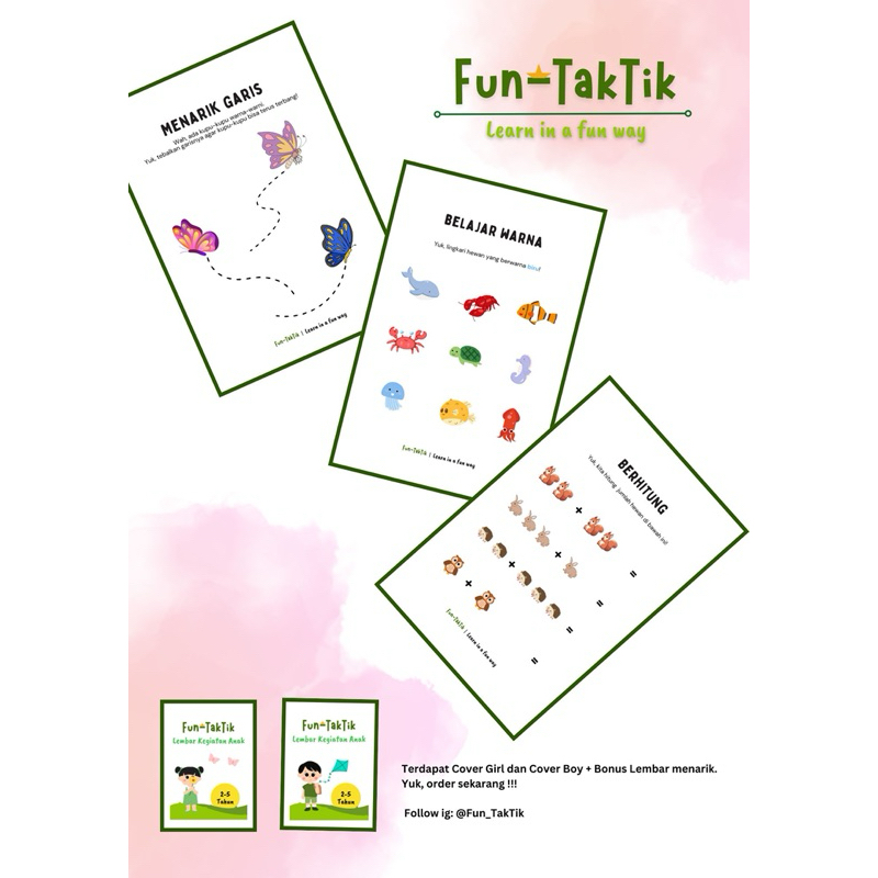 Worksheet Anak Usia 2-5 Tahun