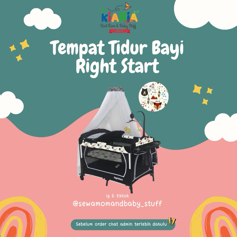 Sewa Tempat Tidur Bayi Baby Box Right Star YP888