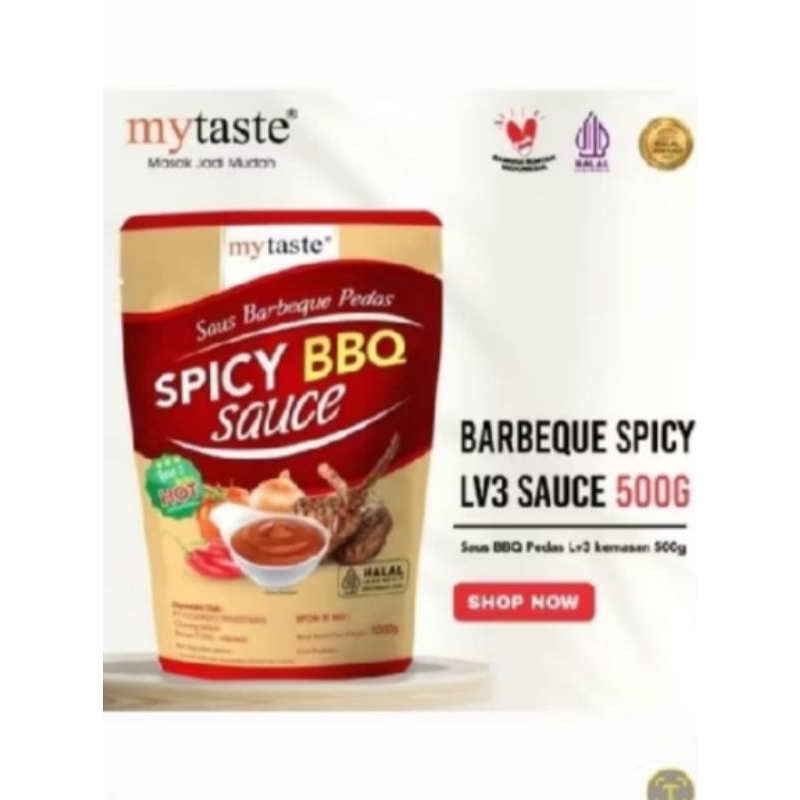 

My Taste Sauce BBQ Blackpepper Mushroom Spicy level 3 Saus Kecap Bumbu 500gr