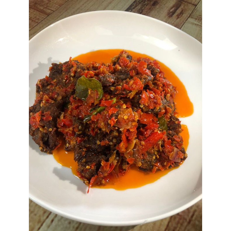 

Dendeng Balado Daun Jeruk 250gr