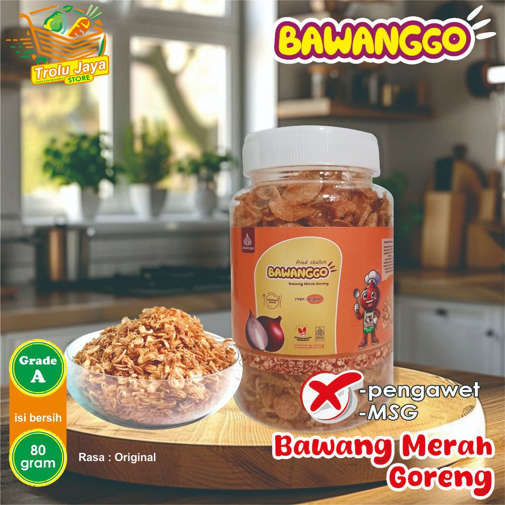 

BawangGo Bawang Merah Goreng Fried Shallots makan enak trolujayastore