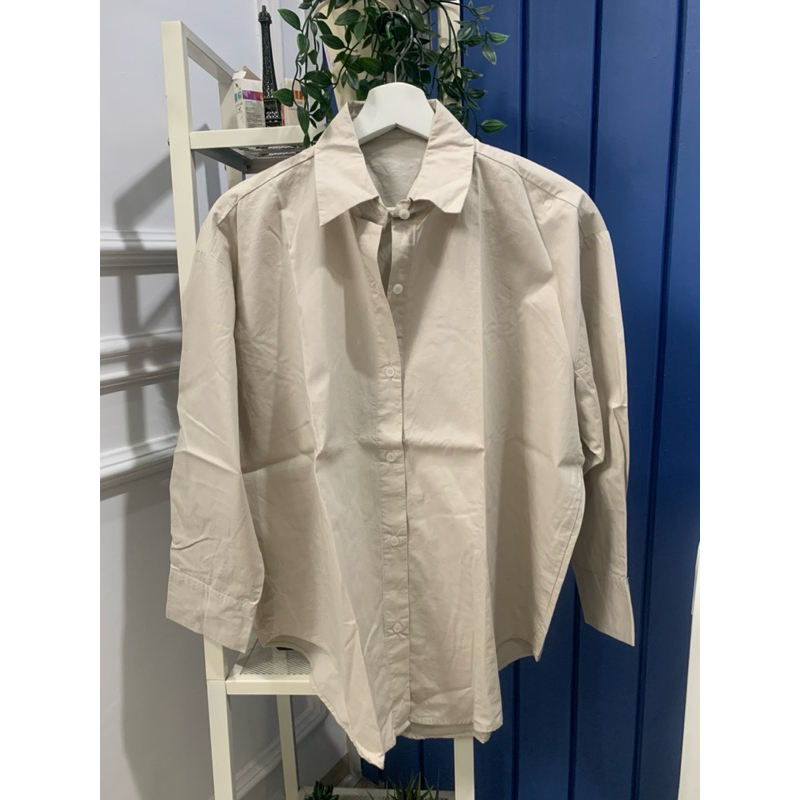 kemeja poplin oversize sugi label New