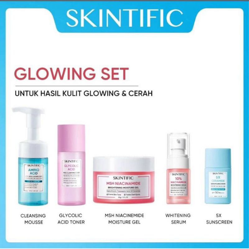 skintific glowing set
