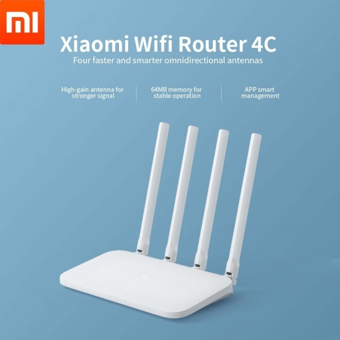 Xiaomi Mi Router 4C Wireless Router Wi-Fi 300Mbps 4 Antena Bekas Original