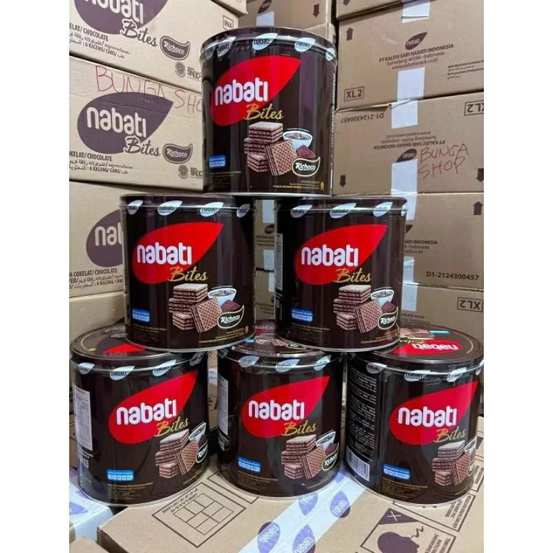 

nabati wafer kaleng 240 gr coklat