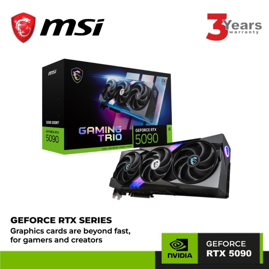MSI GEFORCE RTX 5090 GAMING TRIO OC 32GB GDDR7 NVIDIA / 5090