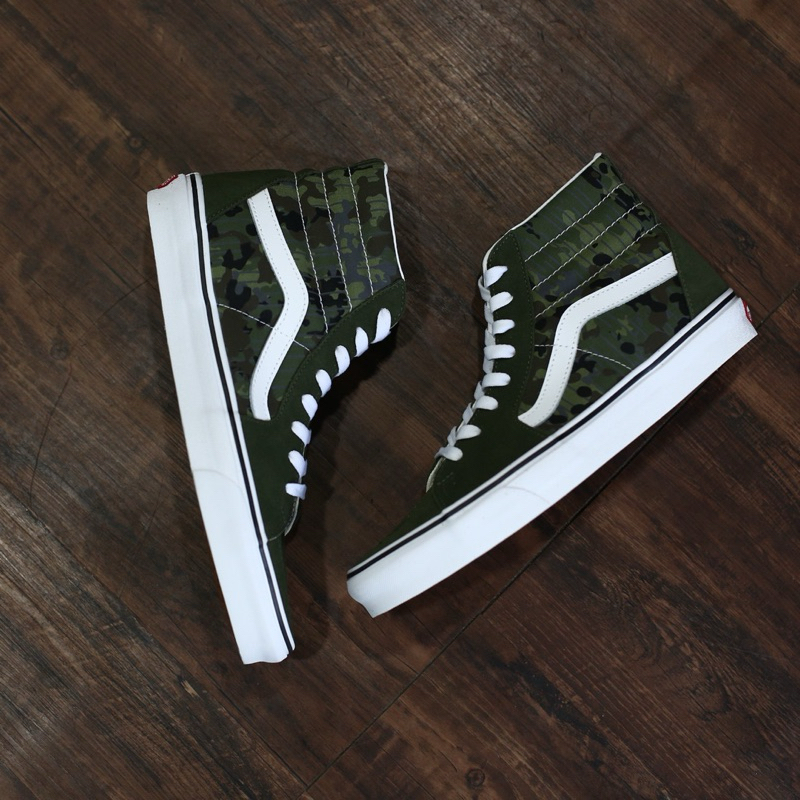 Vans Sk8-hi Rain Camo Green Multi White