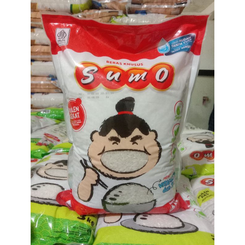 

Beras Sumo Merah 3 Kg Pulen Shusi