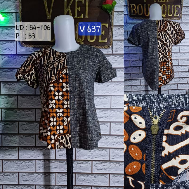 Blouse Batik Wanita V 637
