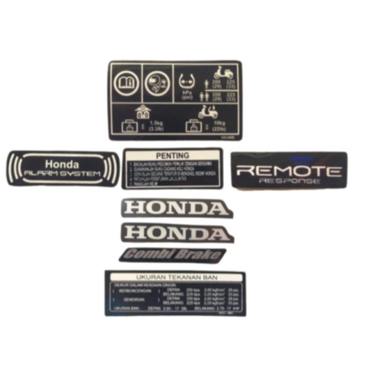STIKER INFORMASI BAN HONDA PENTING VARIO BEAT SCOOPY