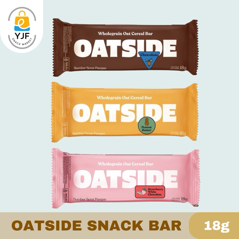 

Oatside Cereal Snack Bar PCS / Cereal Oat Bar rasa Coklat / Peanut - 18g