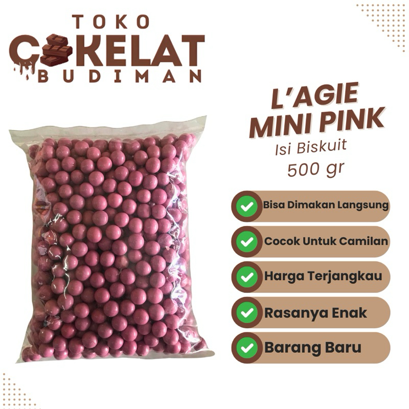 

Lagie Mini Pink 500gr | Lagie Biskuit Mini Pink