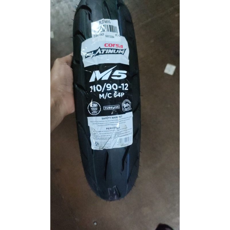Ban motor scoopy freego fazzio corsa M5 110/90 ring 12 ban belakang matic tubeles