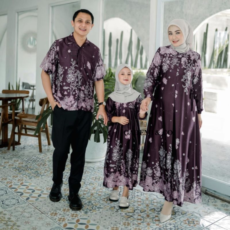 yu7 Serambit Silk Premium Setelan Keluarga/Serambit Malaka Edisi Terbaru/Variasi