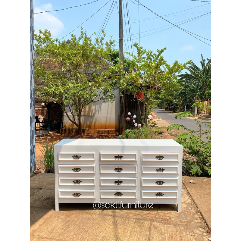 Buffet Minimalis 12 Laci Buffet Modern Bufet Mewah Buffet Duco Kayu Jati