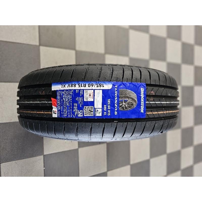 Ban Bridgestone Turanza 6 185/60 R15 (Ban Yaris,Etios,Sienta)