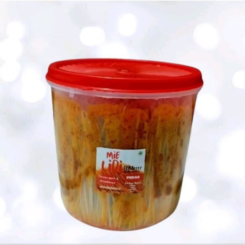 

Mie lidi tenar bumbu basah kemasan toples 1000ml