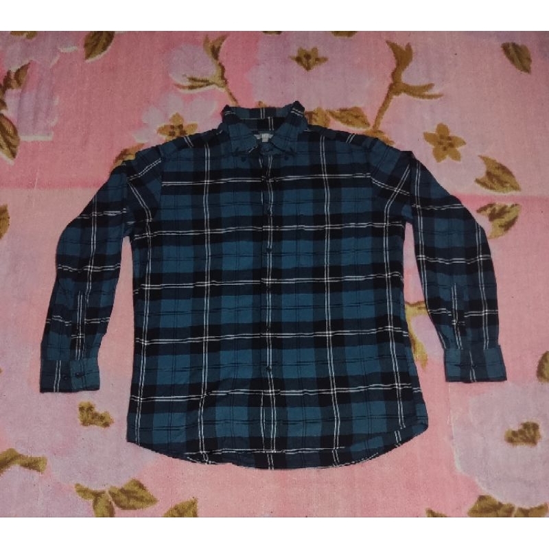 Kameja Flanel UNIQLO full tag NEGO