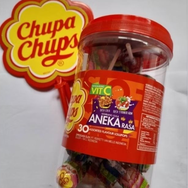 

Permen Tangkai Chupa Chups Toples isi 30stik