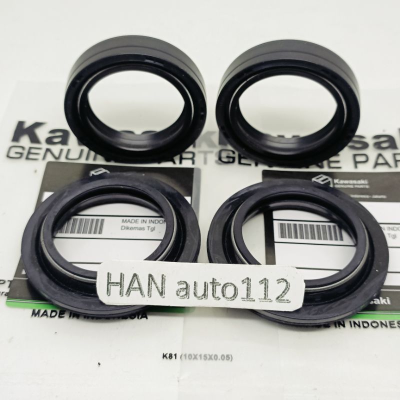 SEAL SHOCK+SEAL TUTUP ABU NINJA 250 KARBU NINJA 250 FI ORI