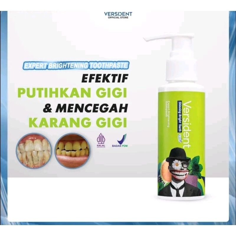 Versident Shinning bright Teeth pasta pemutih gigi