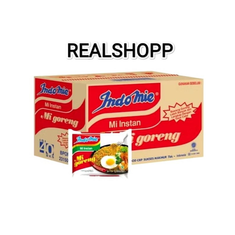

Realshopp INDOMIE GORENG KARTON ISI 40PCS