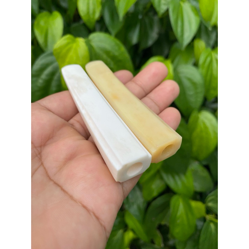 ONCE PIPA TULSAP TULANG SAPI IMPOR MODEL GG PANJANG 8-9 CM LUBANG MULTIFUNGSI