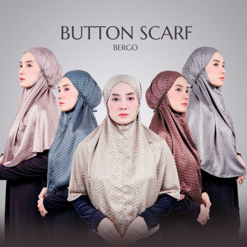 HIJAB BERGO MOTIF BUTTON SCRAFT SILK PREMIUM