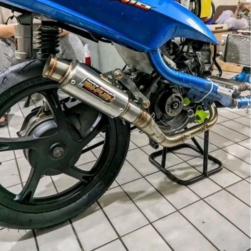 Knalpot Racing EMPUSH Racing Exhaust Yamaha Mio Type M3 FFA  Inlet 50