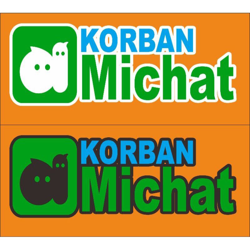 stiker  cutting korban michat cutting sticker korban michat