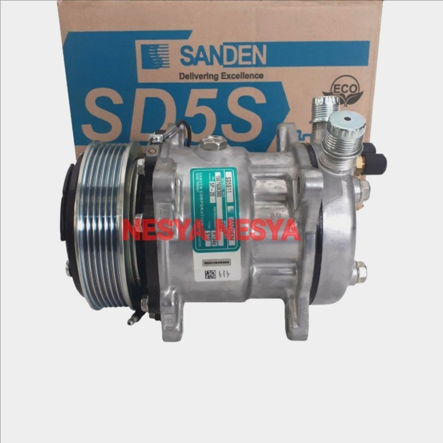 Compressor Compresor Kompressor Kompresor AC Mobil SANDEN SD5S11 SD-507 SD507 SD 507 ( Pulley Pully 