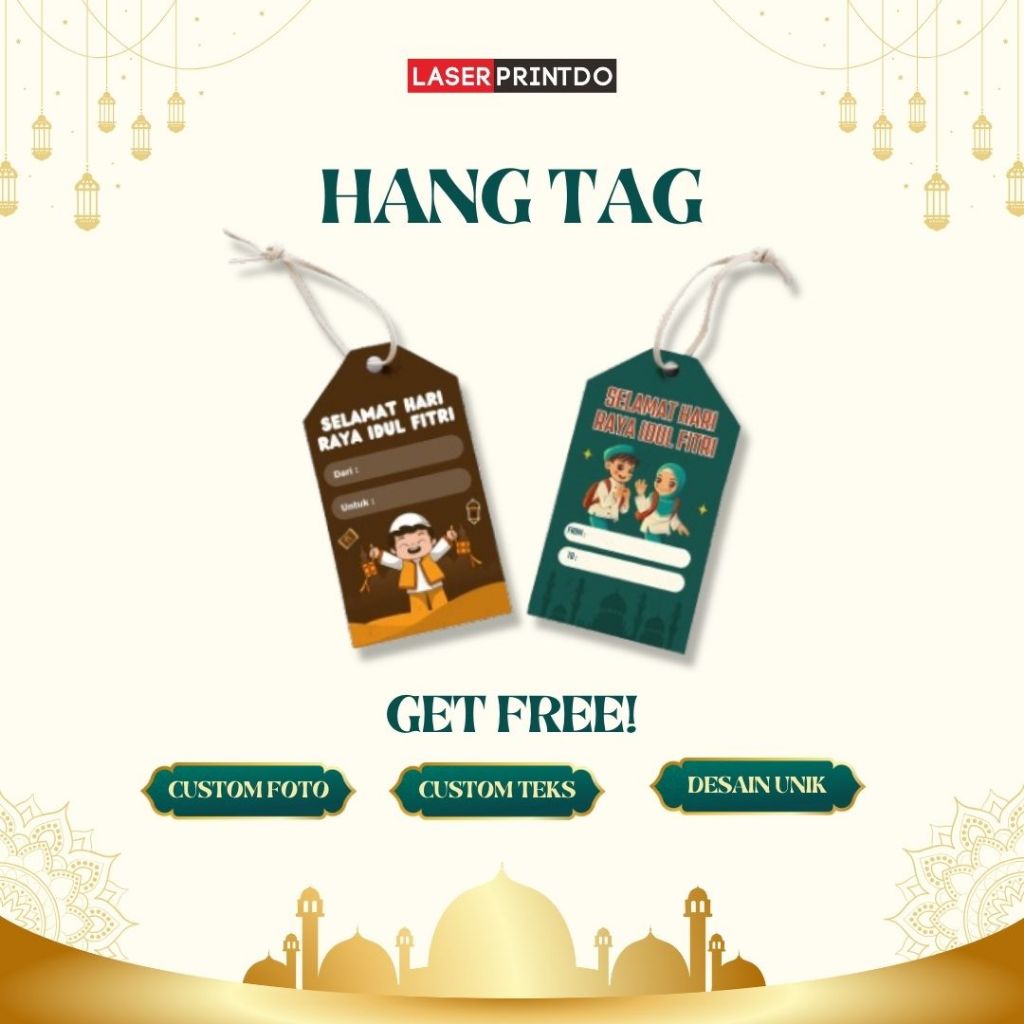 Hang Tag Idul Fitri Premium 2025 Custom