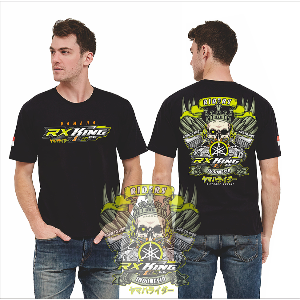 Kaos Yamaha rx king,baju rx king tshirt yamaha rx king pakaian pria kaos racing