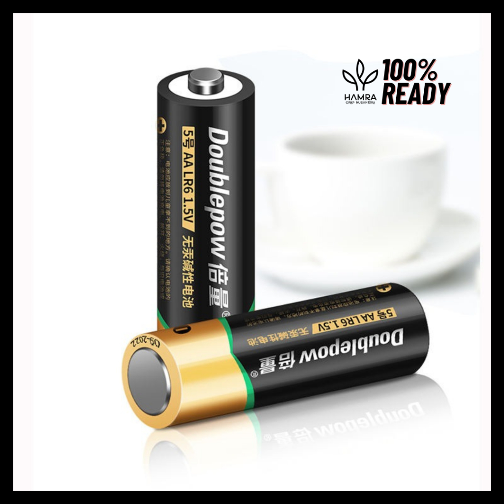Baterai AA LR6 1.5V Alkaline 2 PCS / Batu Baterai Alkaline Baterai Sekali Pakai AA No.5 LR6