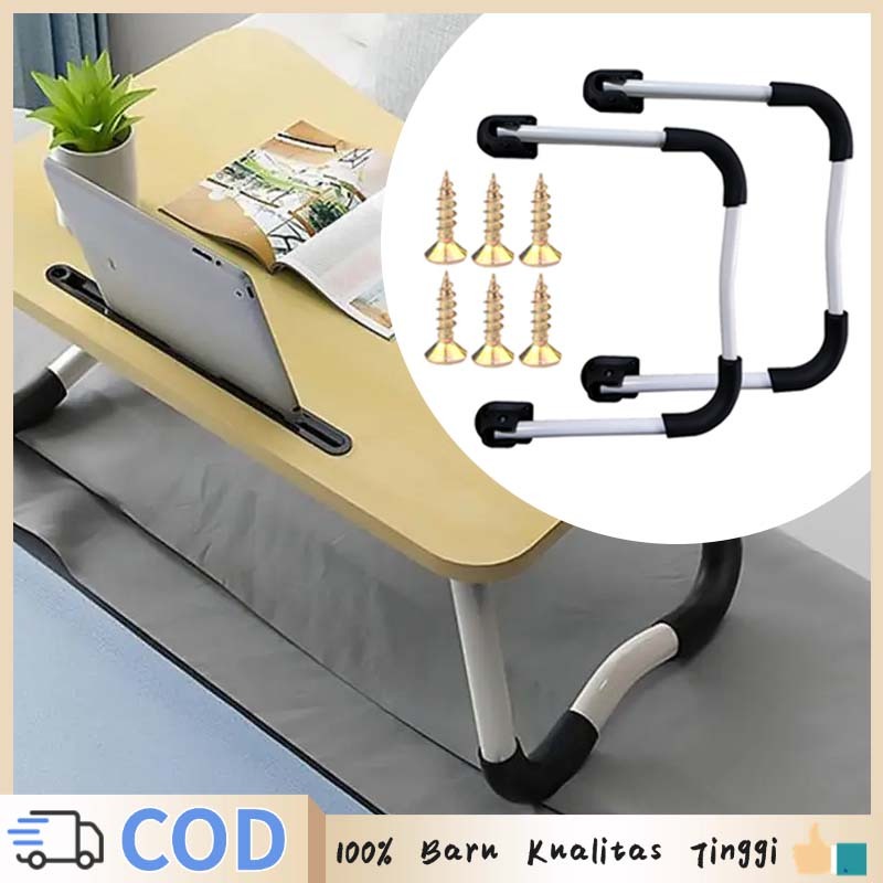 1Set Kaki Meja Belajar Lipat Kaki Meja Lipat Laptop Kaki Meja Belajar Kaki Meja Lipat Portable