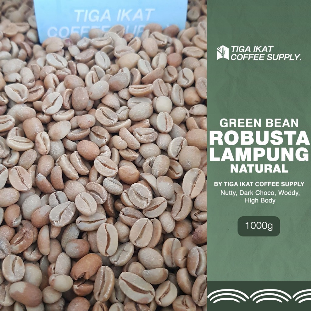 

Greenbeans / Green bean Robusta Lampung Natural 1 Kg