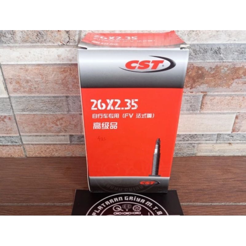 ban dalam sepeda merk CST 26x235 presta