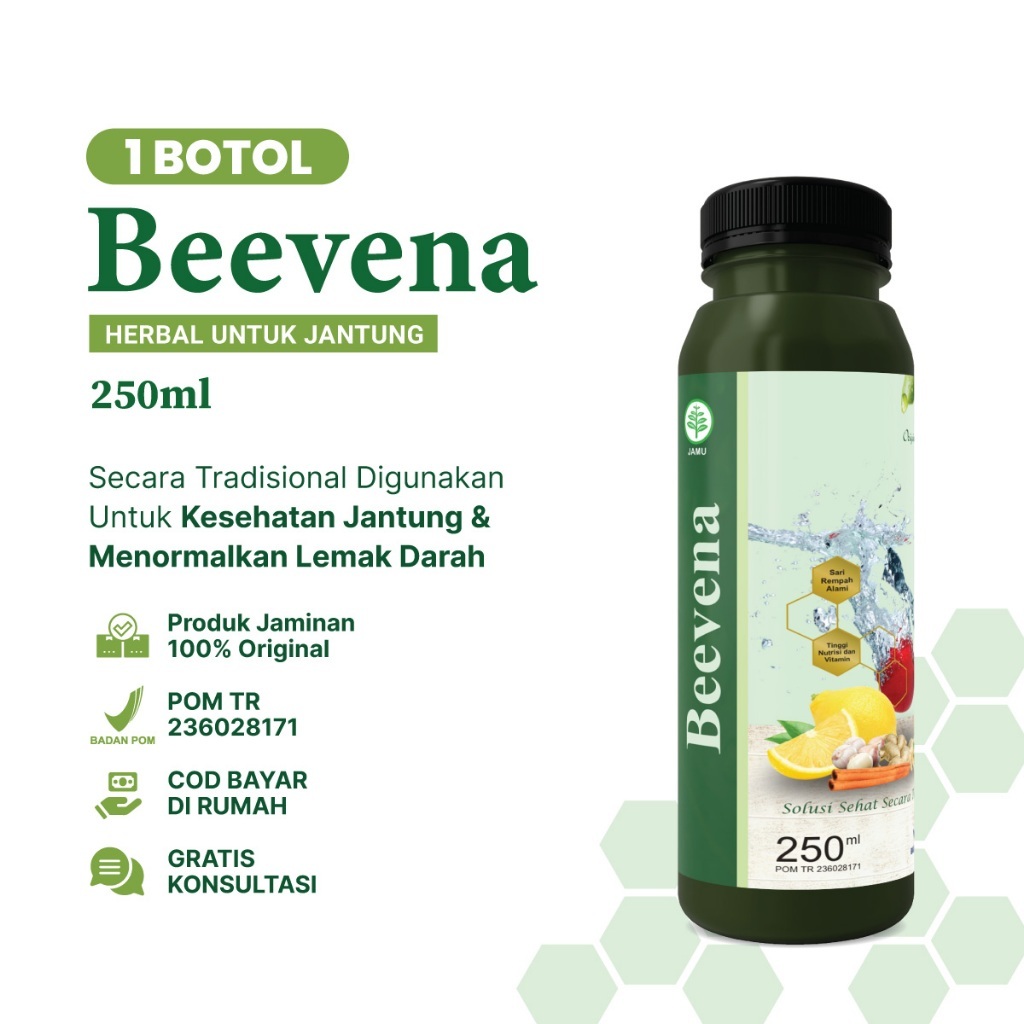 

Beevena Jus Perpaduan Herbal Alami Untuk Kesehatan Tubuh - Isi 250 ml
