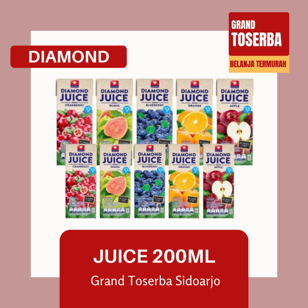 

DIAMON JUICE 200ML / MINUMAN JUS BUAH INSTAN KAYA VITAMIN