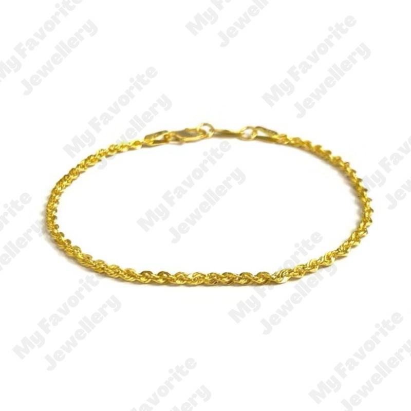 Gelang Model Tali Korea 1graman Gelang Emas Asli Kadar 700 dan 875 | My Favorite Shop Makassar