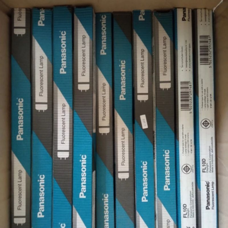 Lampu TL 10W Panasonic FL10D Putih
