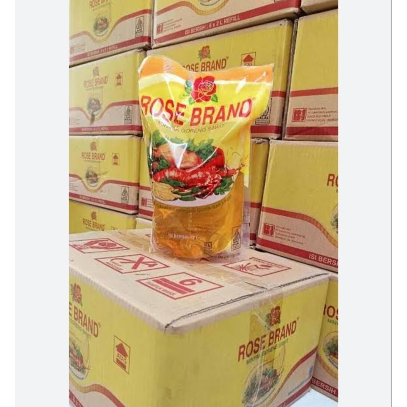 

Minyak goreng Rose brand 2 Liter ( isi 6 )