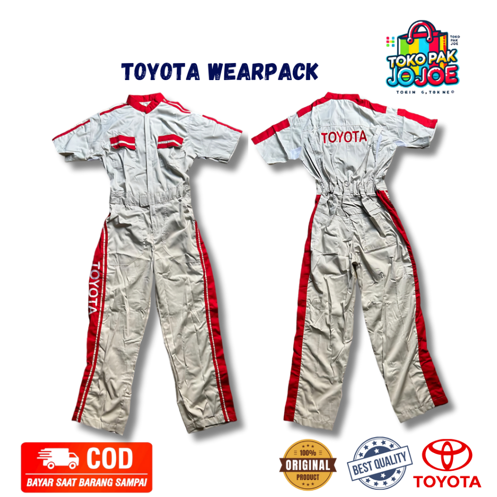 Wearpack Toyota Mobil | Wearpack Safety | Seragam Bengkel | Seragam Pria Toyota | Seragam Mekanik